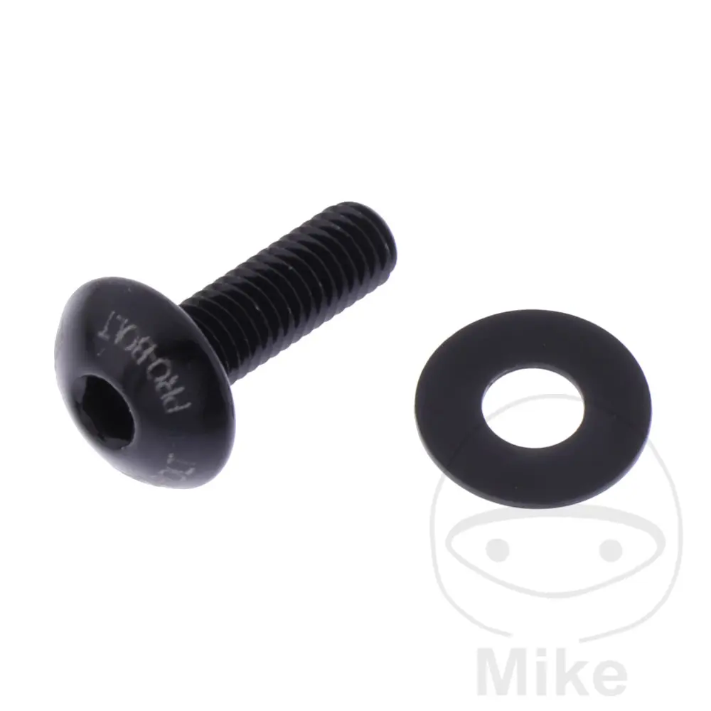 Šroub s polokulovou hlavou JMP Bolt M5X0.8 mm 16 mm Alu Černý