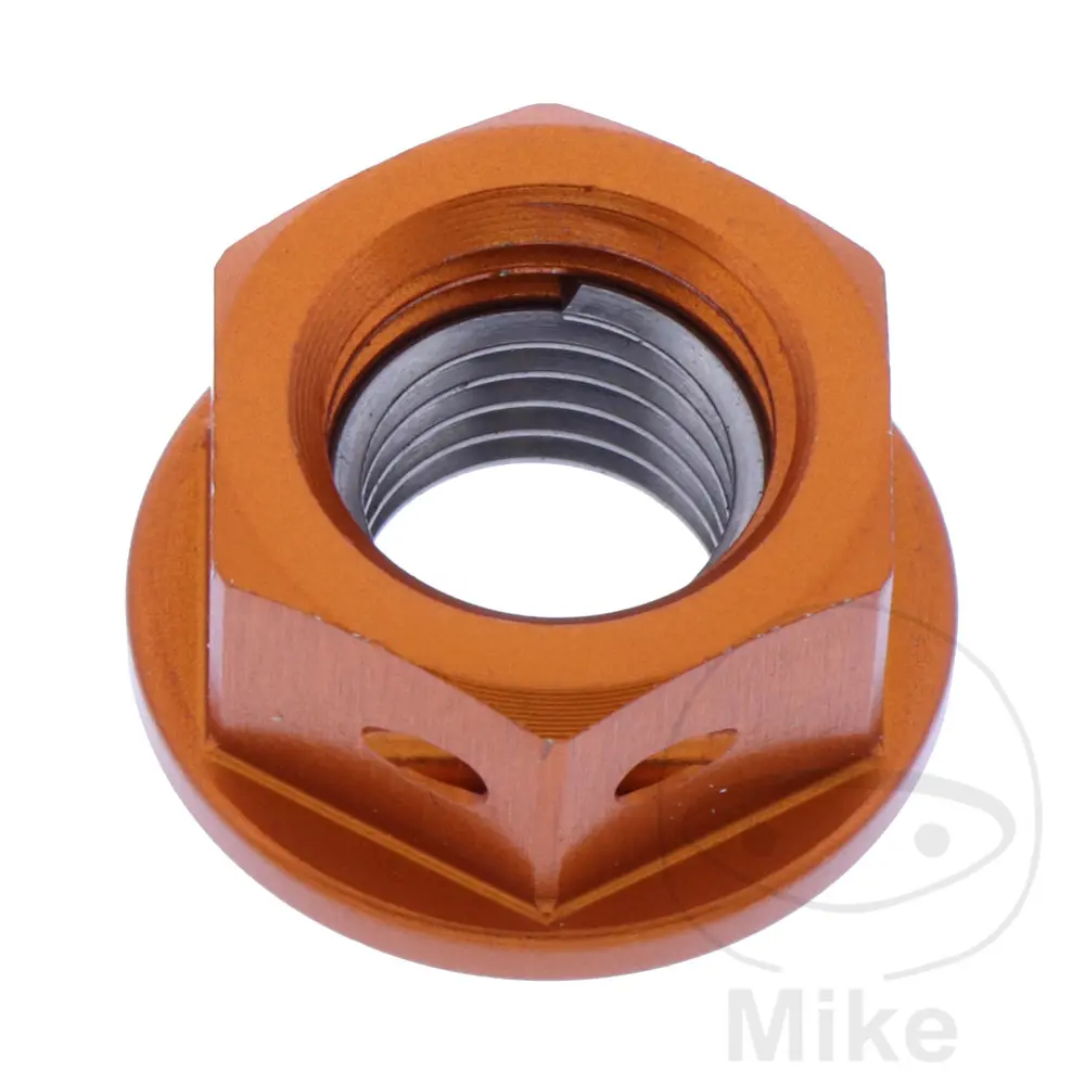 JMP Bolt 크라운 너트 M8X1.25 mm 알루미늄 프리드릴 오렌지