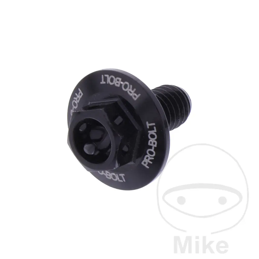 육각 머리 볼트 JMP M6x1.00 mm 12 mm 알루미늄 프리드릴 블랙