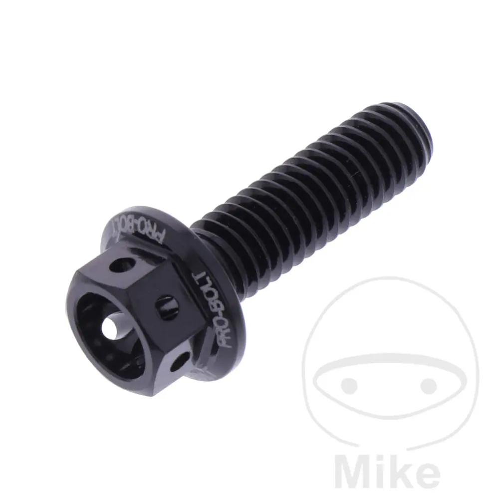 JMP 볼트 M6X1.00 mm 20 mm 알루미늄 프리-드릴드 블랙 헥스 헤드 볼트