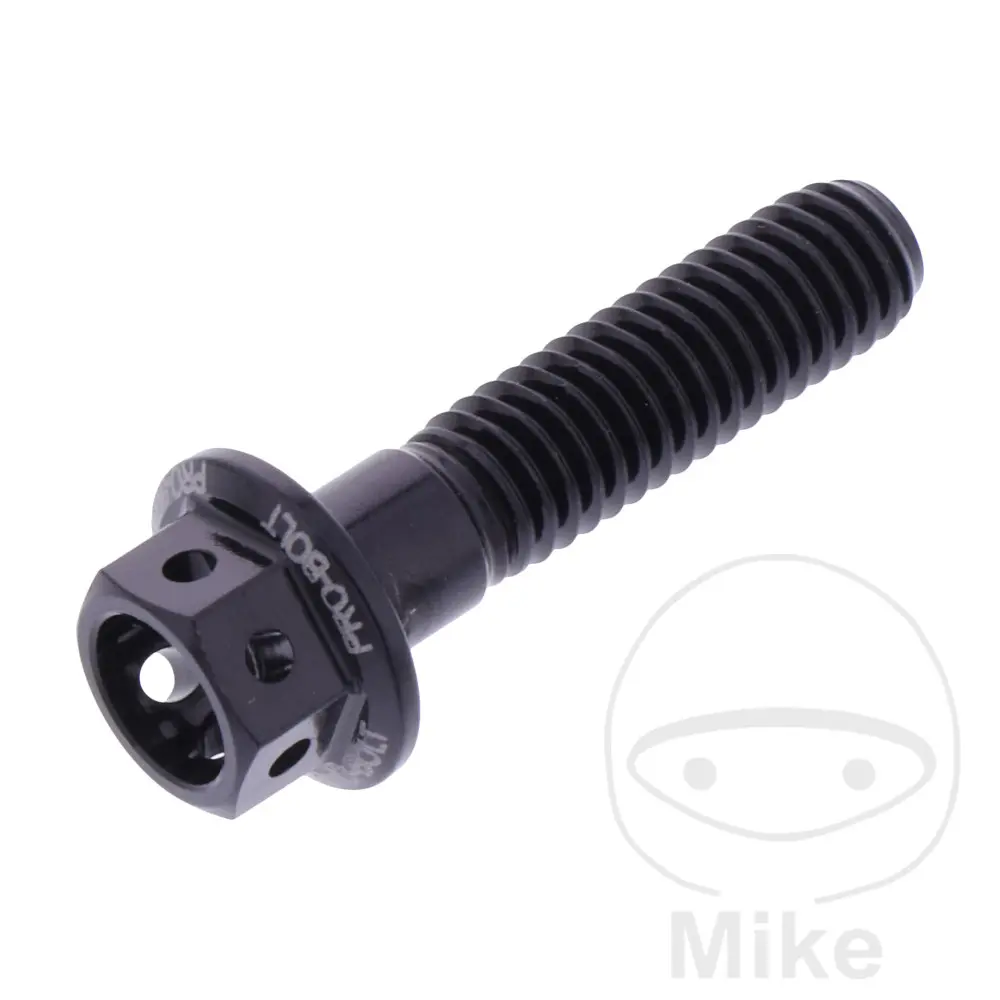 六角穴付きボルト JMP Bolt M6X1.00 mm 25 mm アルミ プレドリル ブラック