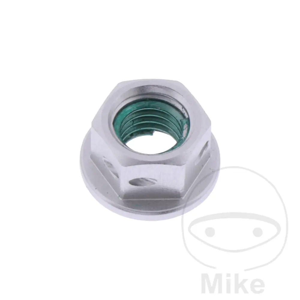 صامولة تاج (تثبيت) JMP Bolt مقاس M8x1.25 ملم من الألومنيوم مسبقة الثقب باللون الفضي