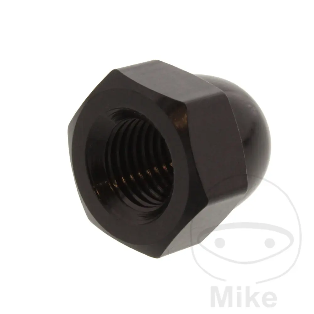 JMP Bolt M10 x 1.25 mm 铝制黑色圆顶盲孔螺母