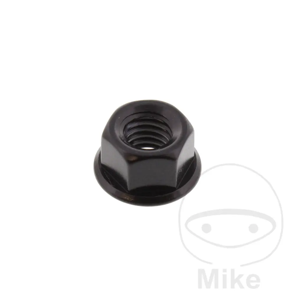 Flanšinis veržlė M8x1,25 mm aliuminio juoda JMP