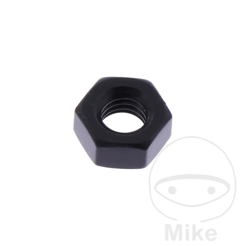 বাম হাতের থ্রেড নাট JMP Bolt M6x1.00 mm Alu কালো