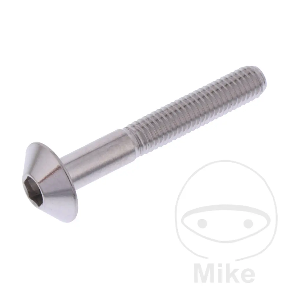 M5x0.8 mm 35 mm V4A 스테인리스 스틸 둥근 머리 볼트 JMP