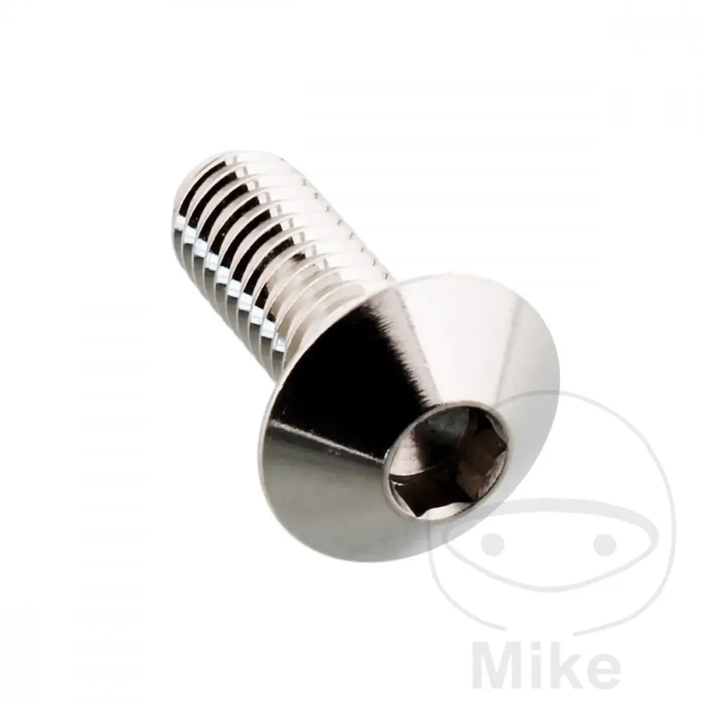 JMP বোল্ট M6x1.00 mm 16 mm স্টেইনলেস স্টিল V4A বাটন হেড স্ক্রু