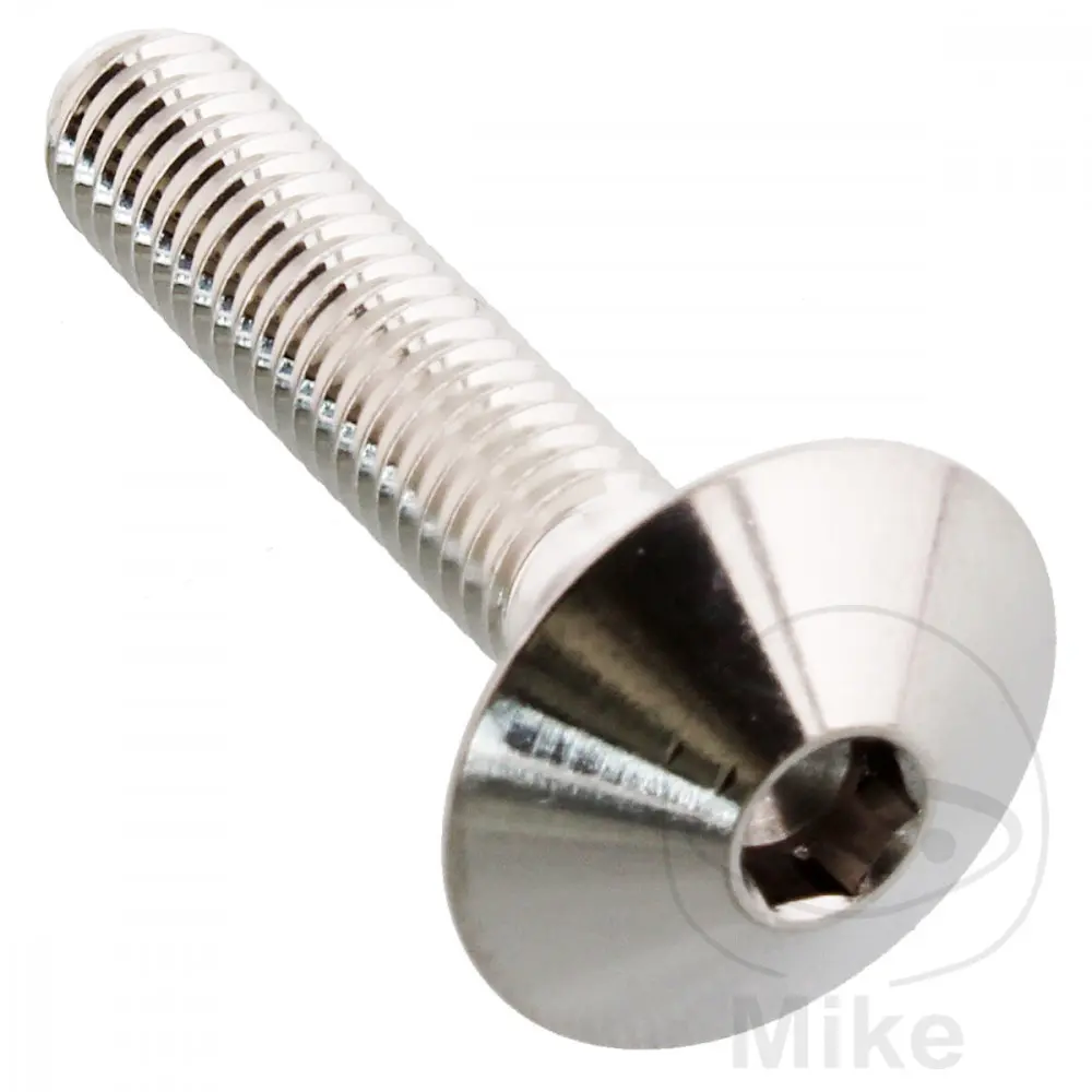 JMP Bolt 둥근 머리 볼트 M6X1.00 mm 30 mm 스테인리스강 V4A