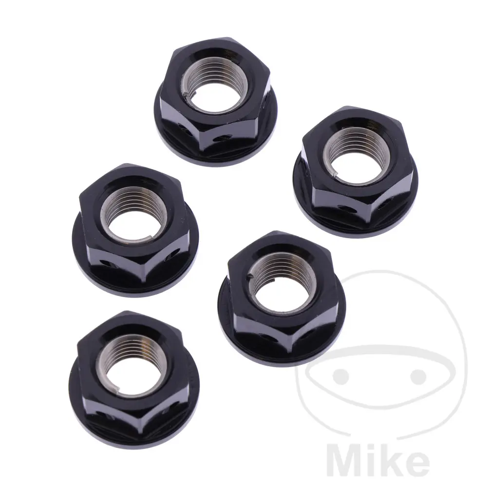 صامولة تاج طقم JMP بولت M10x1.25 مم ألومنيوم أسود