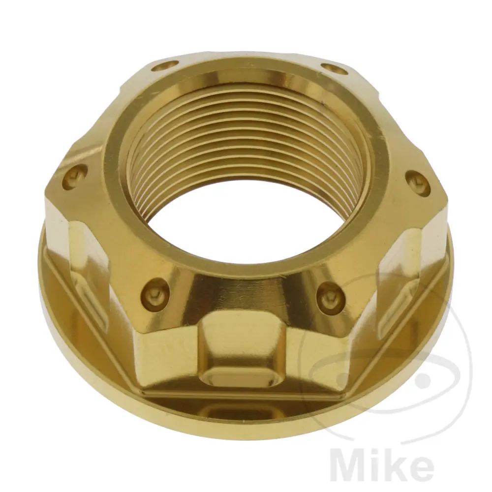 Écrou d'axe M25X1.50 mm Acier inoxydable V4A Or JMP