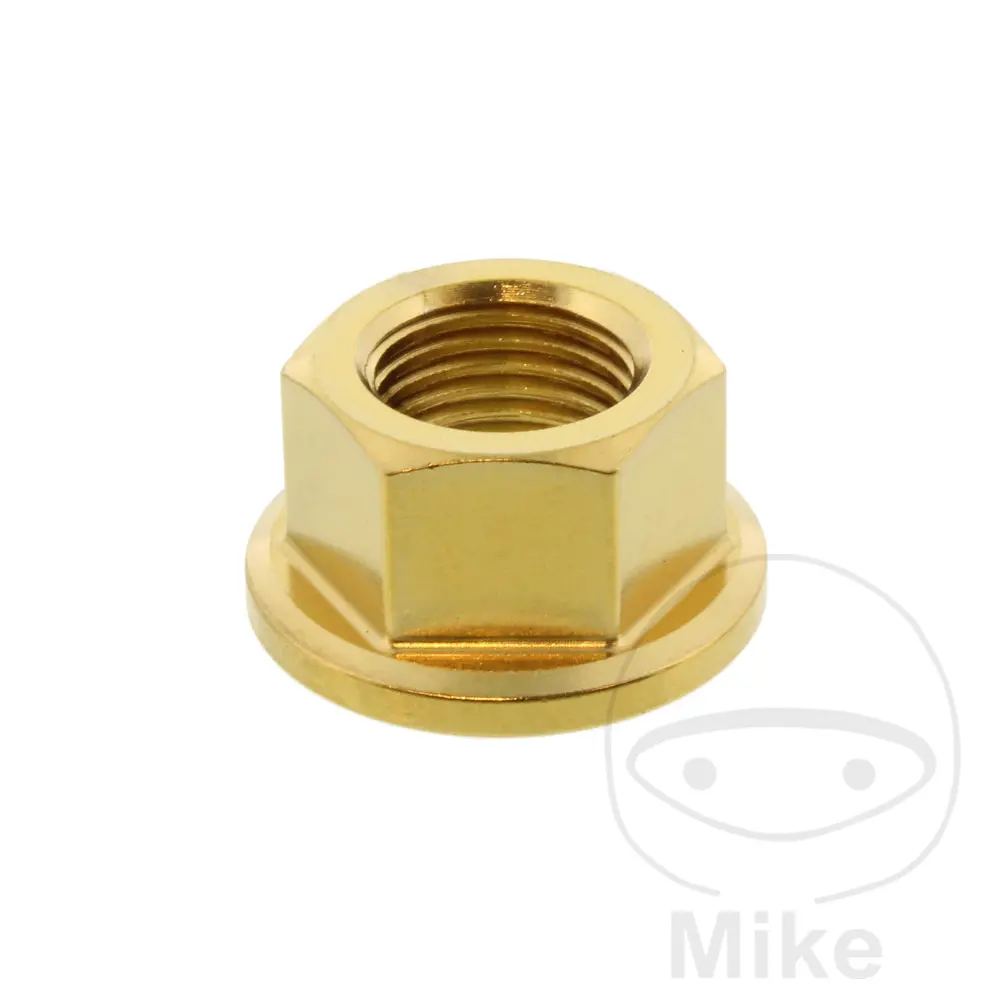 JMP 볼트 크라운 너트 M10 x 1.00 mm 스테인리스강 V4A 골드