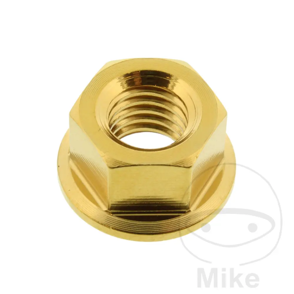 JMP Bolt M8x1.25 mm 스테인리스 스틸 V4A 골드 크라운 너트