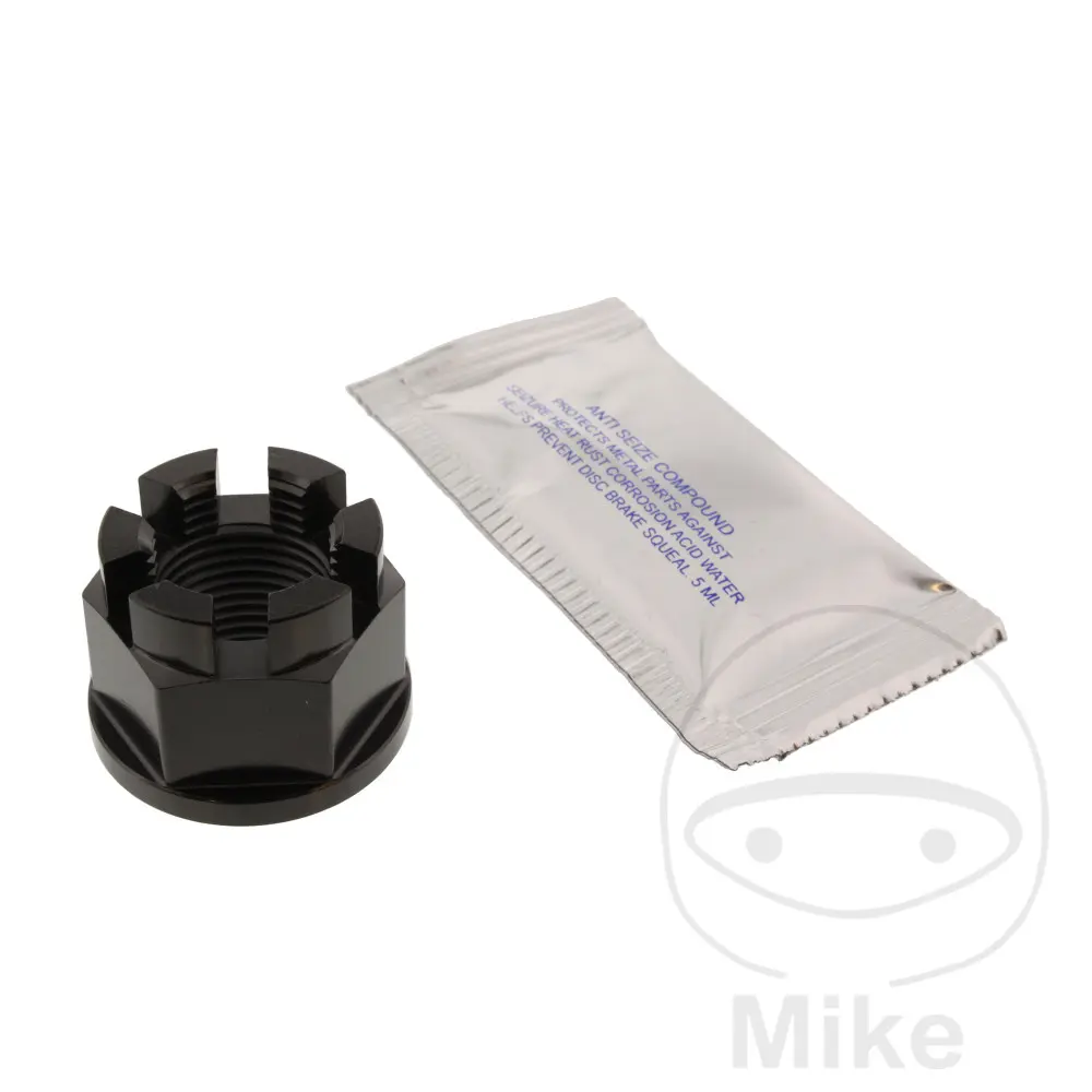 Παξιμάδι άξονα M18x1.50 mm ανοξείδωτο ατσάλι V4A μαύρο JMP