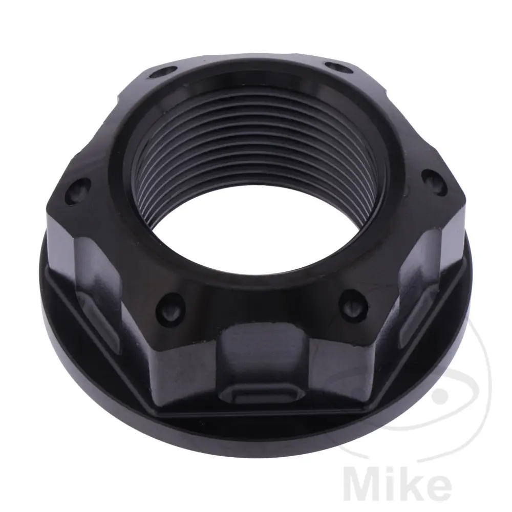 Écrou d'axe M25X1.50 mm Acier inoxydable V4A Noir JMP