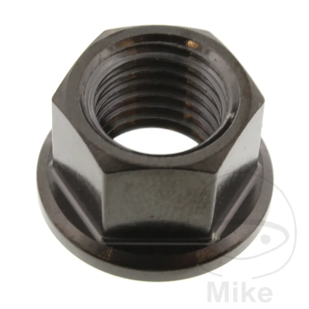 JMP 볼트 크라운 너트 M12 X 1.50 mm 스테인리스 스틸 V4A 블랙