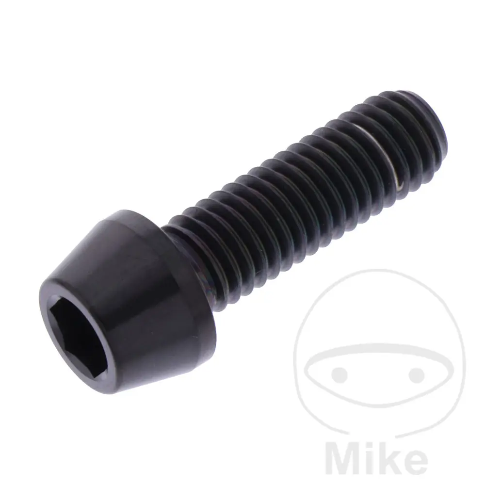 Sechskantschraube mit Senkkopf M8X1.25 mm 25 mm Schwarz Titan JMP