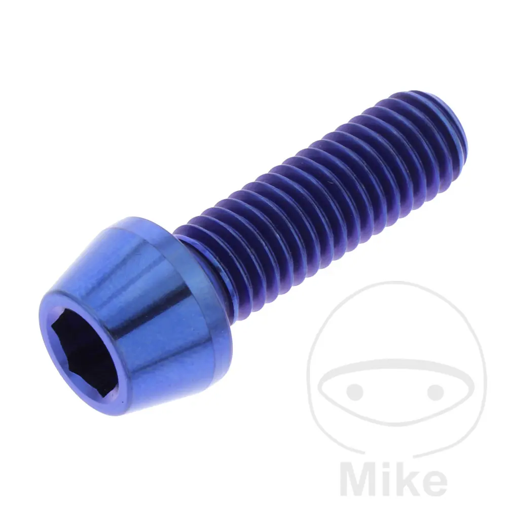 Bu lông đầu chìm BTR JMP Bolt M8x1.25 25 mm Titan Xanh
