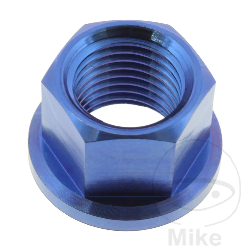 JMP Bolt 크라운 너트 M12 x 1.25 mm 티타늄 블루