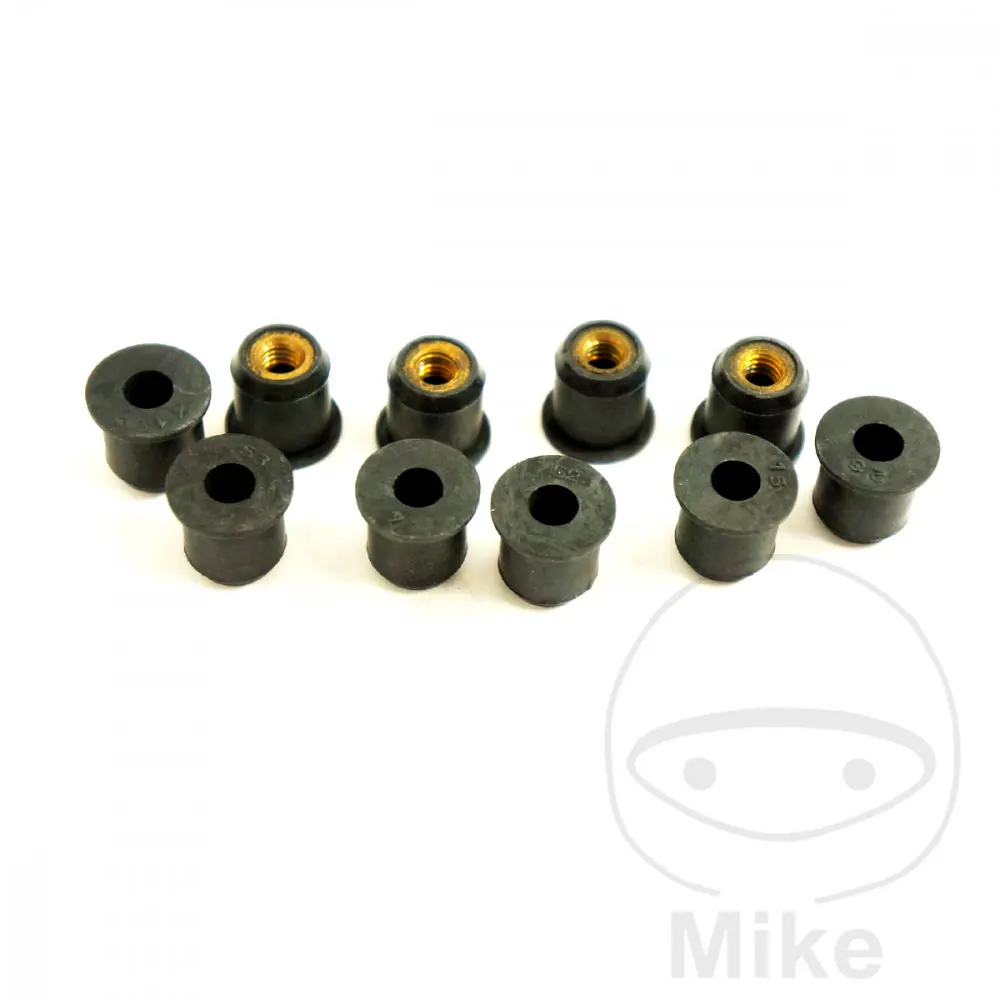 Porca borracha com inserto roscado M6X1.00 15 mm JMP