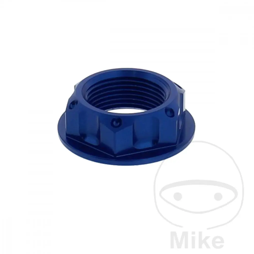JMP Bolt 스티어링 헤드 너트 M24x1.50 mm 블루 알루미늄