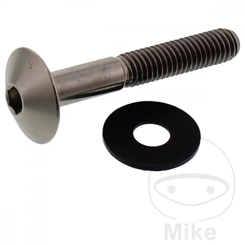 बटन हेड स्क्रू M6x1.00 40 mm टाइटेनियम JMP