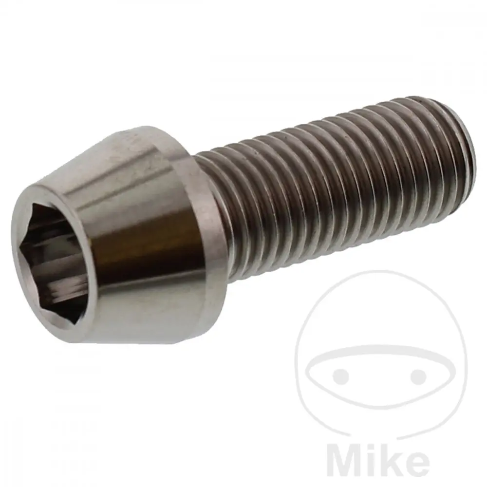 Винт с конусна глава JMP Bolt M10X1.25 25 mm титан