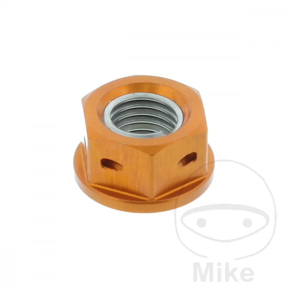 Kettenradmutter JMP Bolt M10x1,25 mm Aluminium gebohrt orange