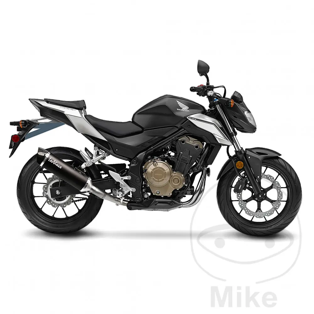 レオビンチェ ネロ CB500F 用 認証済み サイレンサー — 第2ビュー