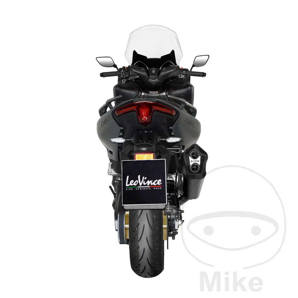 Ligne complète Leovince collecteur peint noir LV-12 Black Edition T-Max 560/Tech Max homologuée — vue 4