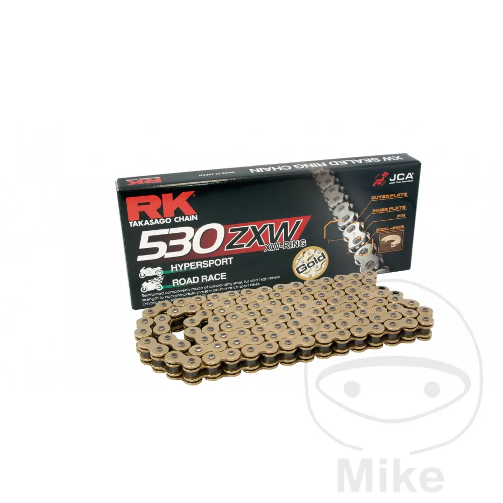 RK X-Ring-Kette GB530ZXW 118 Glieder offen mit Nietverbinder