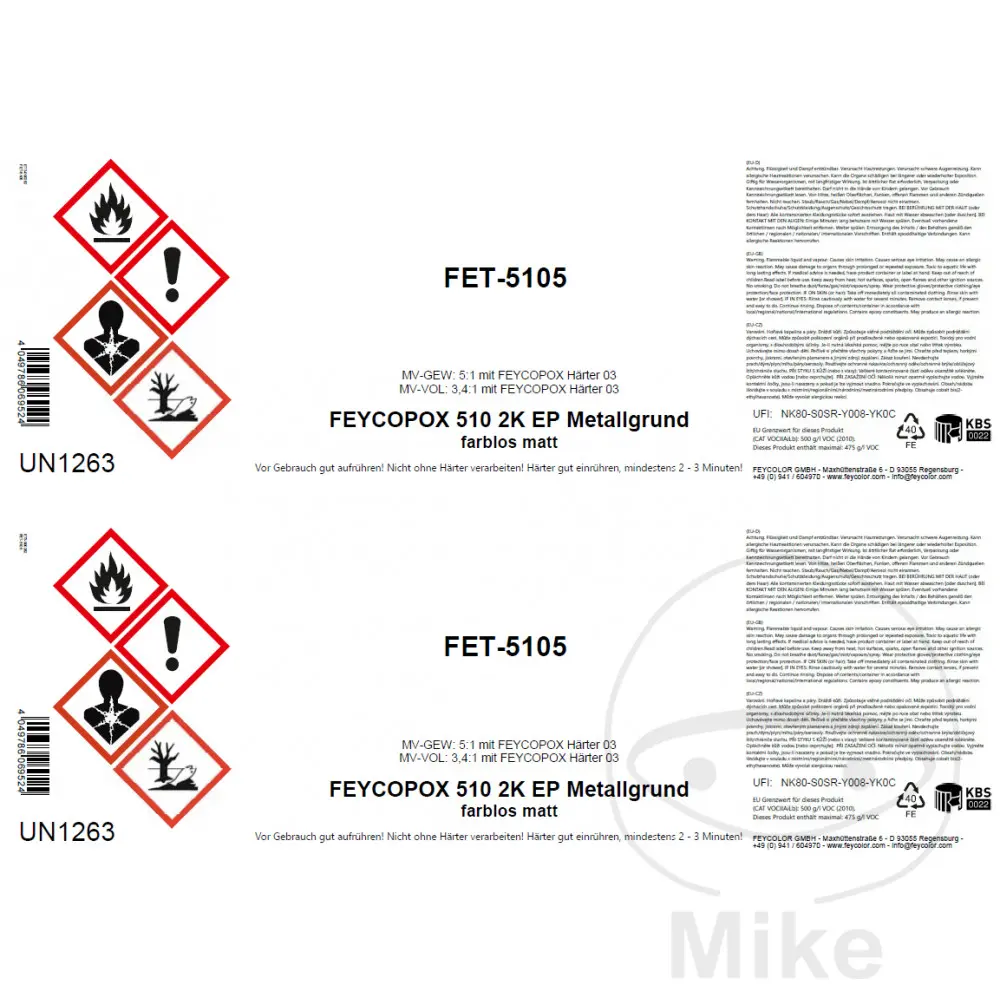 Étiquettes adhésives Feycolor BLANKO rouleau 38 mm RELAMIX Plus