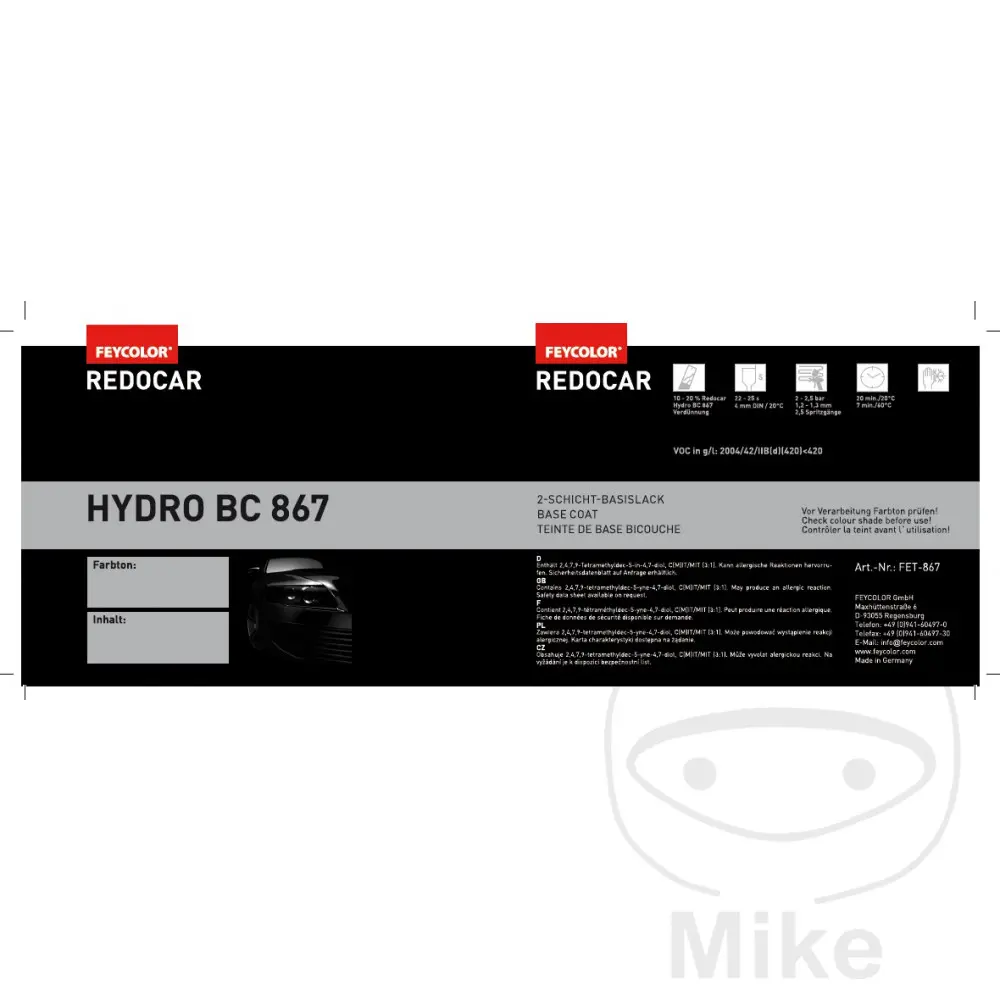 Hydro značky 2 ks BC 867 Feycolor — Doplňky a dárky