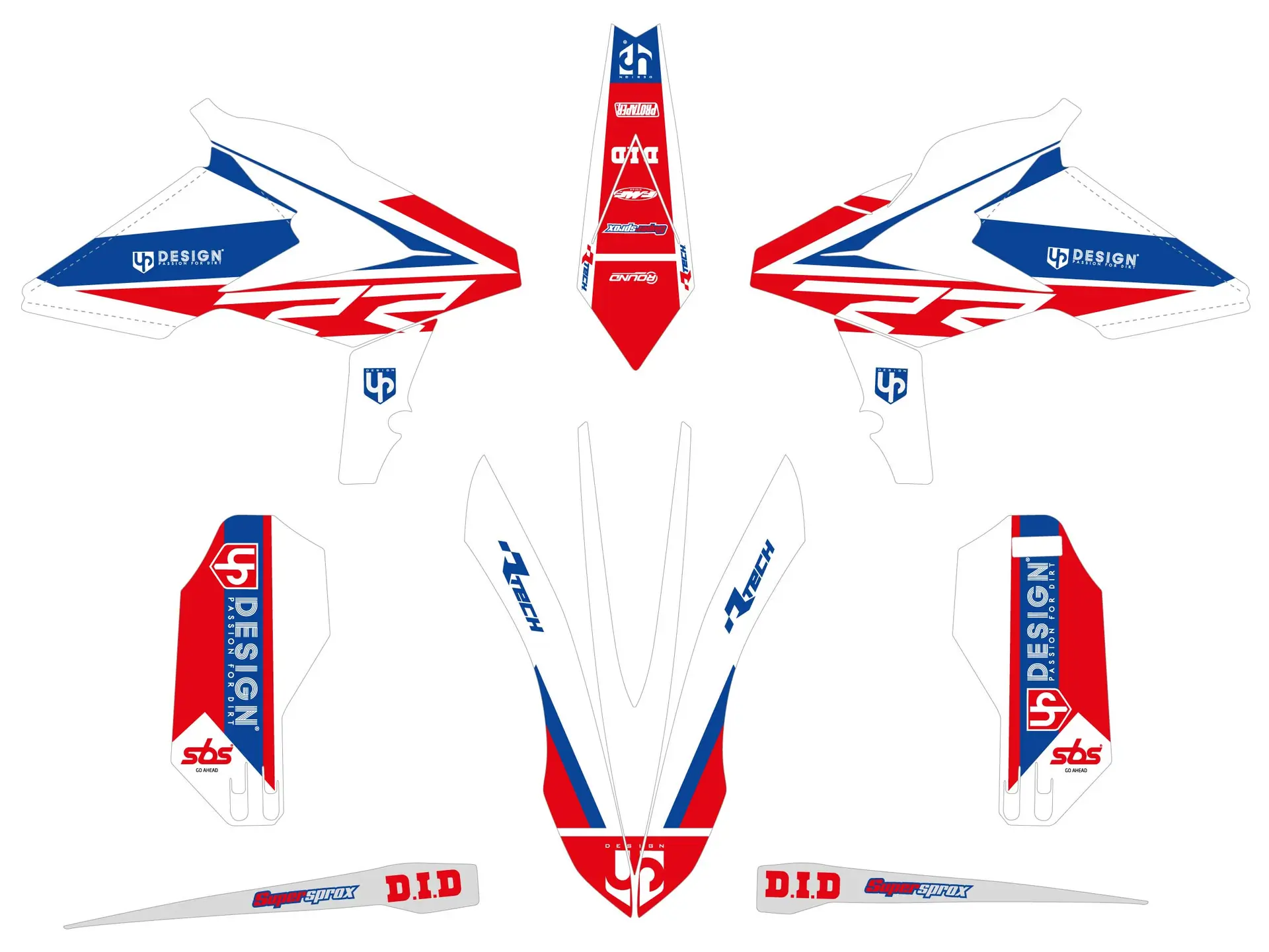 Kit Décoration UP ROUND BETA RR (2019) Rouge