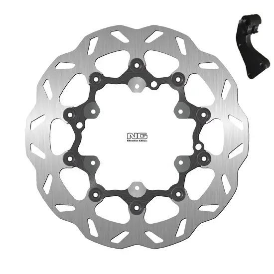 NG BRAKES Kit Schwimmender Wave Bremsscheibe und Bremsbacke hinten