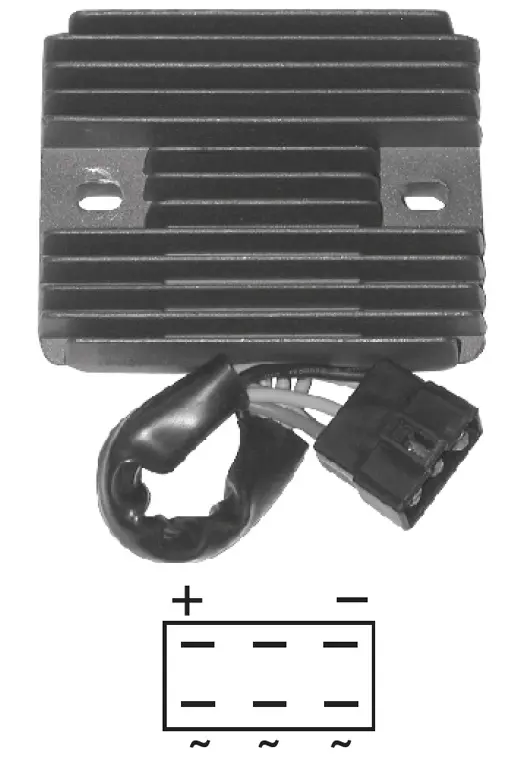 Spændingsregulator SGR 12V tretrins 5 terminaler Suzuki GSX-R Hayabusa Triumph Bonneville Thruxton