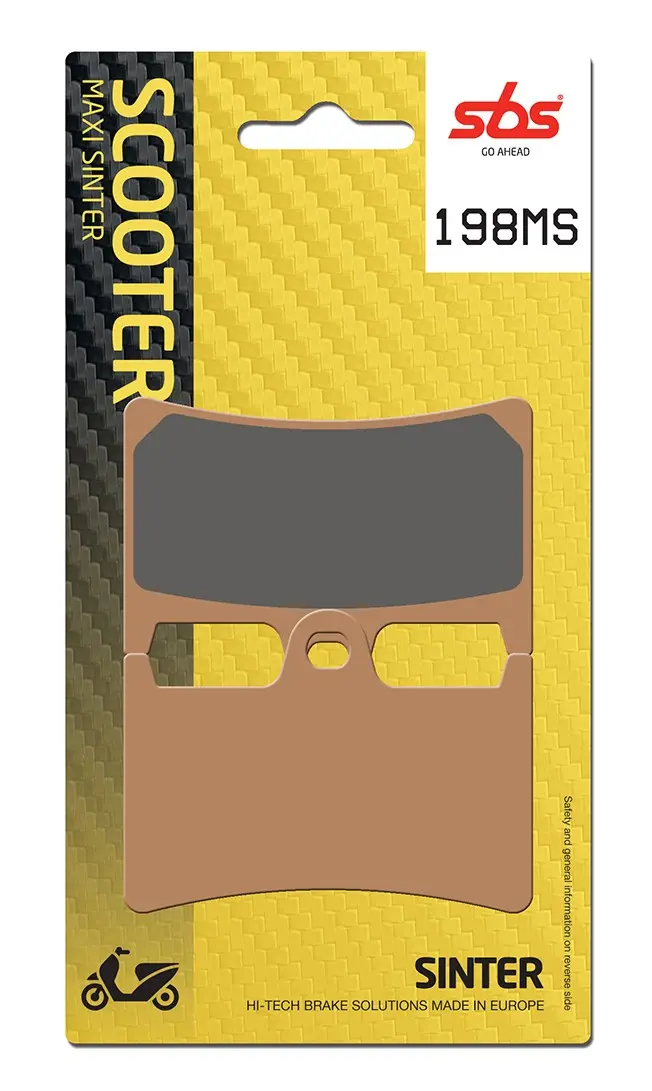 Тормозные колодки SBS 198MS (634)