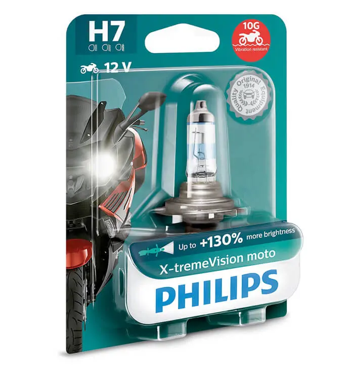 Лампа Philips H7 X-Treme Vision Moto