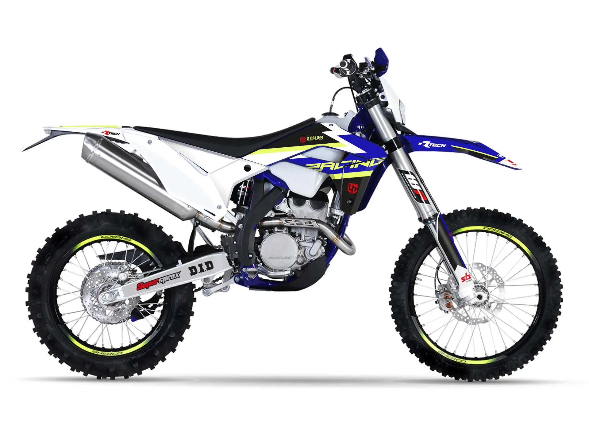 কিট ডেকো UP ROUND SHERCO SE 2013-2015 নীল