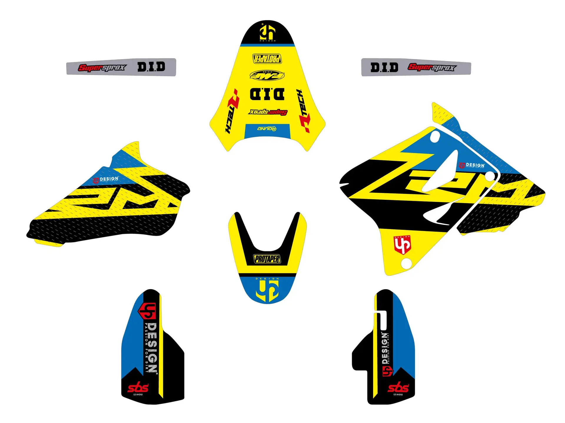 UP ROUND デカールキット SUZUKI RM 85 (2002-2022) イエロー
