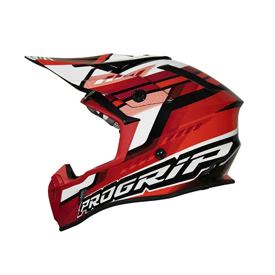 Helm Progrip 3180 Größe S (55-56 cm) rot/weiß