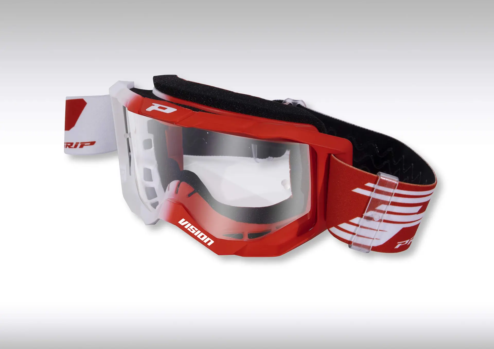 Masque PROGRIP Vision Base 3300 Blanc/Rouge