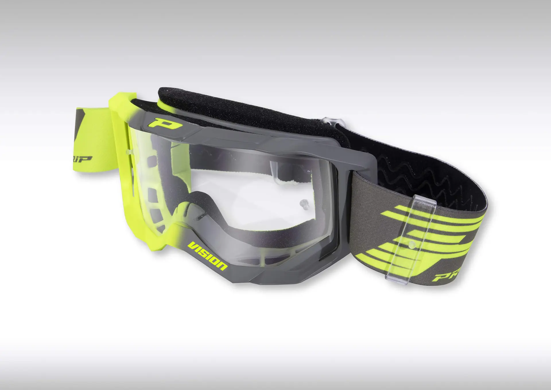 Maske PROGRIP Vision Base 3300 Gelb Fluo/Grau