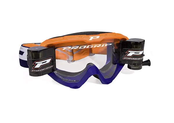 Maske PROGRIP Riot Roll-Off 3450 Orange Fluo/Blau