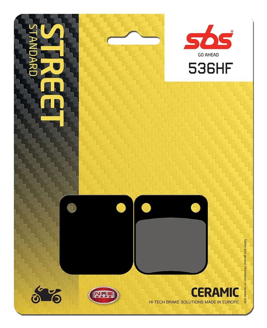 Plaquettes de frein arrière SBS 536HF