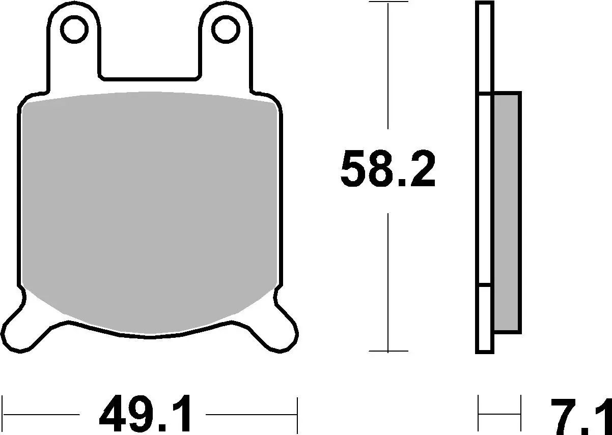 Brzdové destičky zadní SBS 560HF