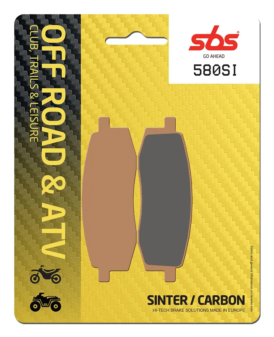 Plaquettes de frein arrière SBS 580SI