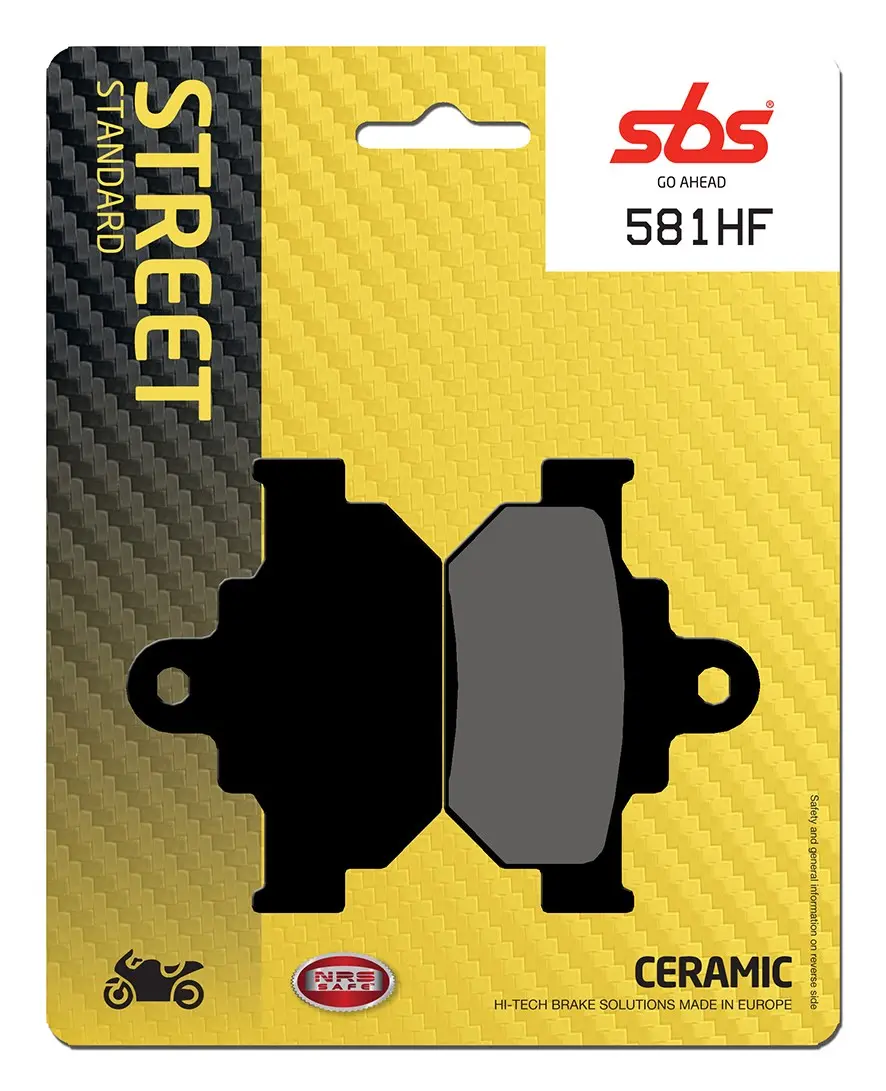 Plaquettes de frein arrière SBS 581HF