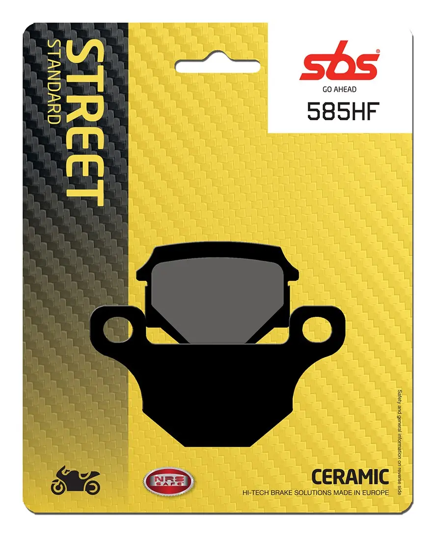 Plaquettes de frein céramique organiques HF Street SBS