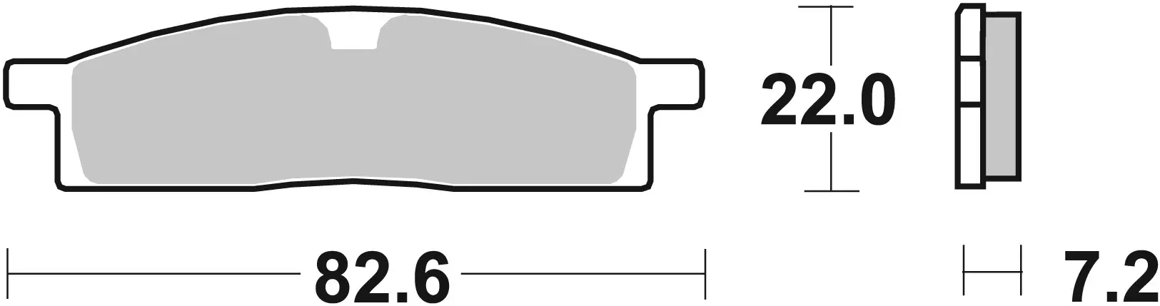 Plaquettes de frein arrière SBS 589CS