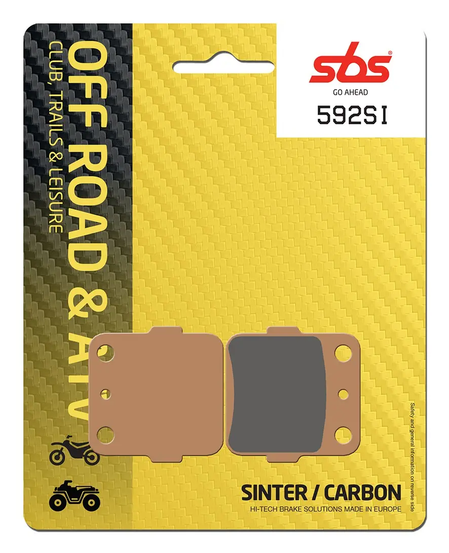 Plaquettes de frein frittées SBS SI Offroad